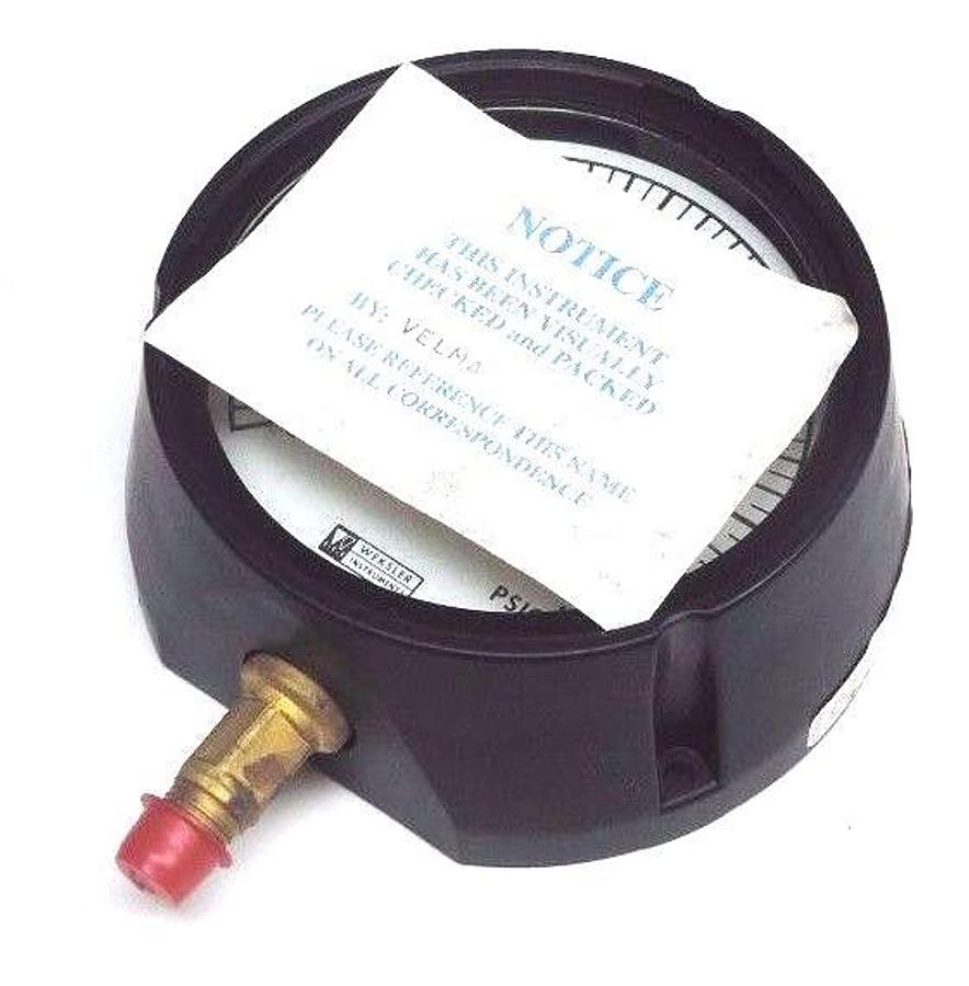 Used NIB WEKSLER 08-Z REGAL GAUGE 4-1/2" 0-300PSI, 1/4" NPT BOTT CONN.