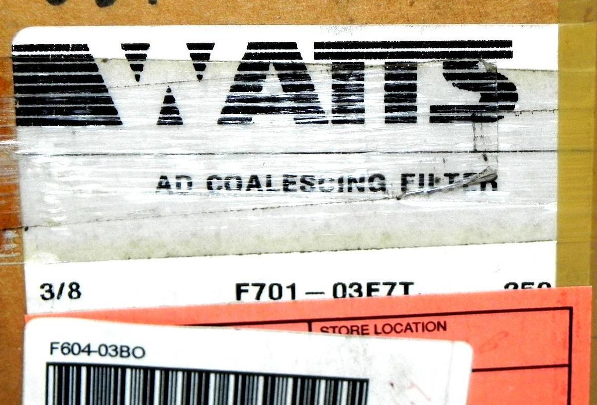 NIB WATTS FLUIDAIR F701-03E7T-M1 COALESCING FILTER F70103E7TM1