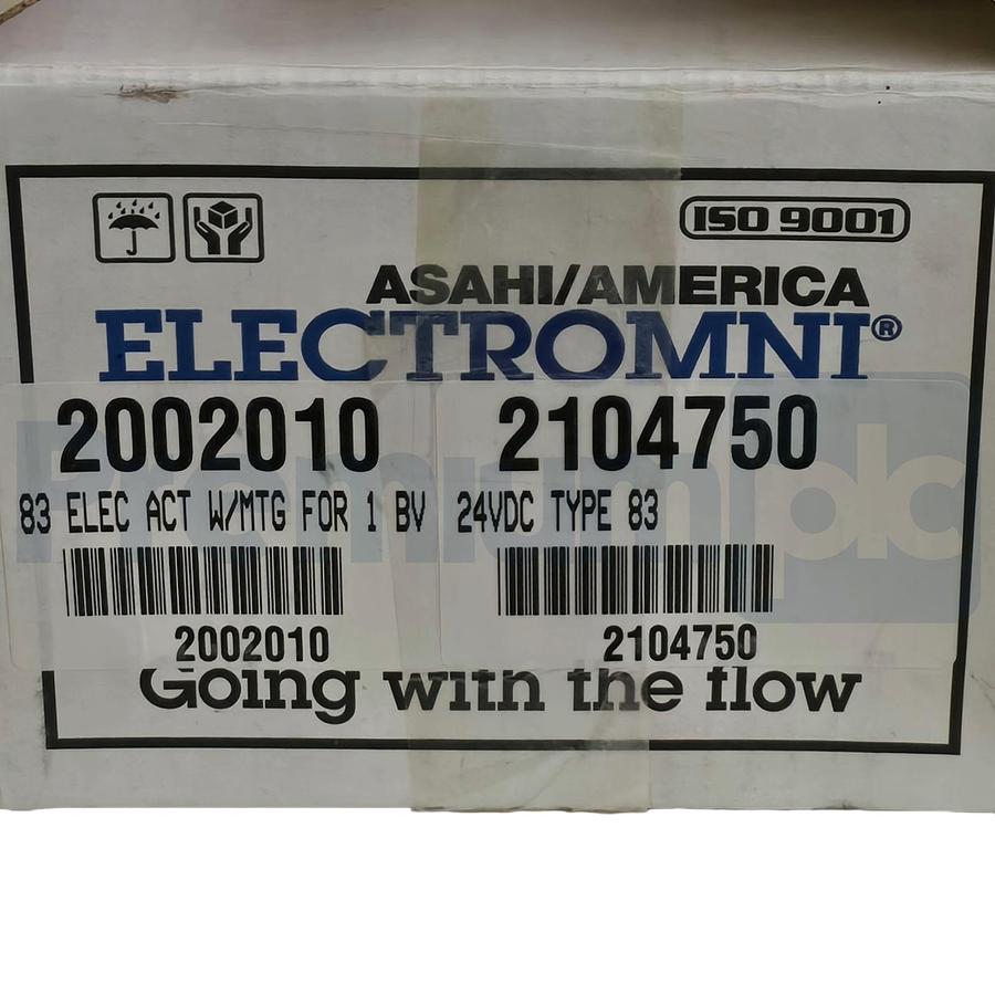 Used Asahi/America 2002010 Series 83 Electric Actuator 2104750 24V for 1" Ball Valve