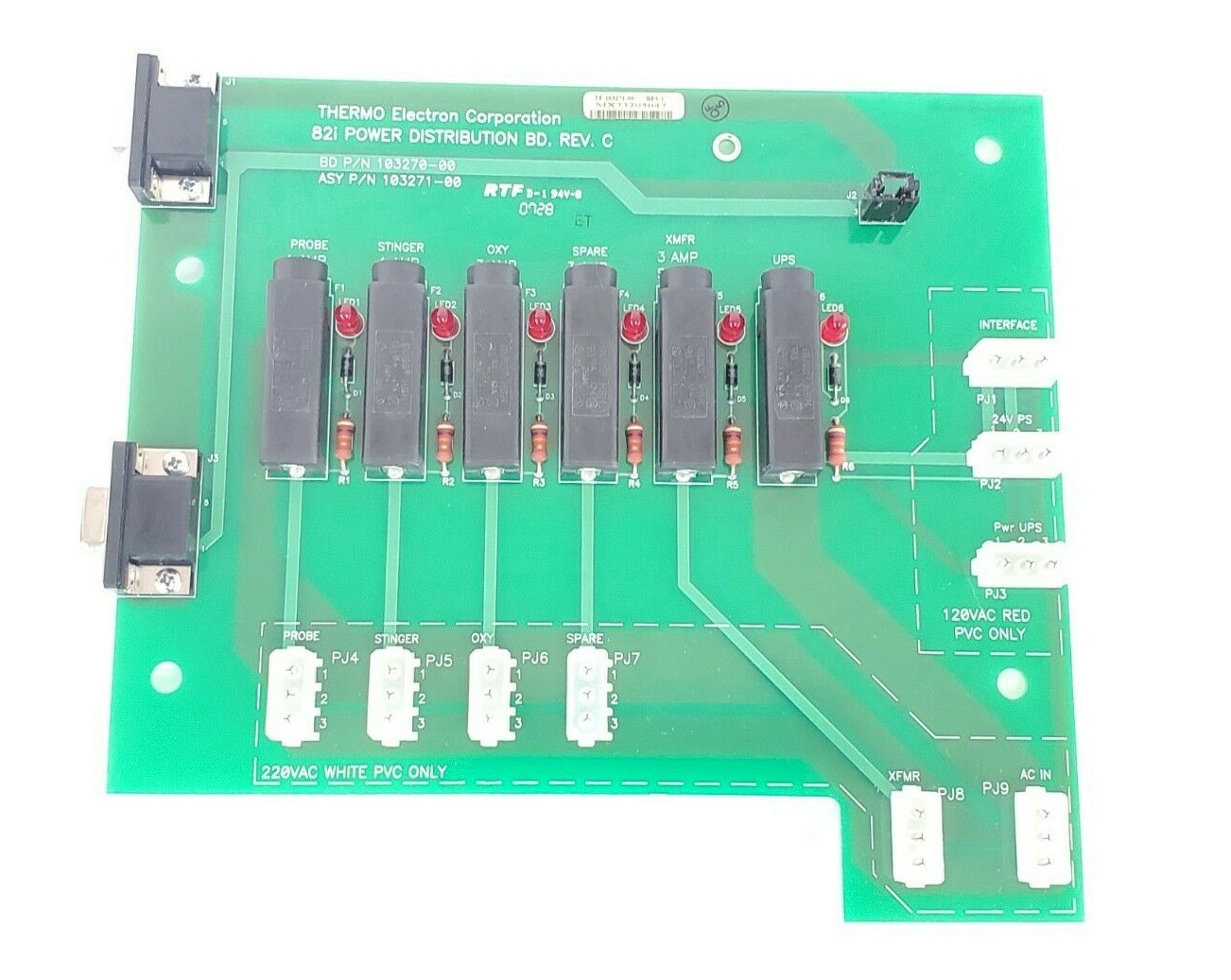 Used NEW THERMO ELECTRON 103271-00 82i POWER DISTRIBUTION BOARD REV. C 10370-00 CXP