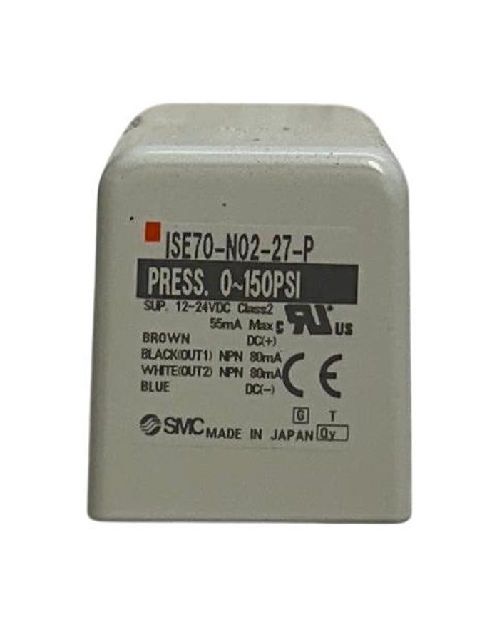 Used SMC ISE70-N02-27-PS / ISE70N0227PS Digital Pressure Switch ISE70/75 12-24V NSMP