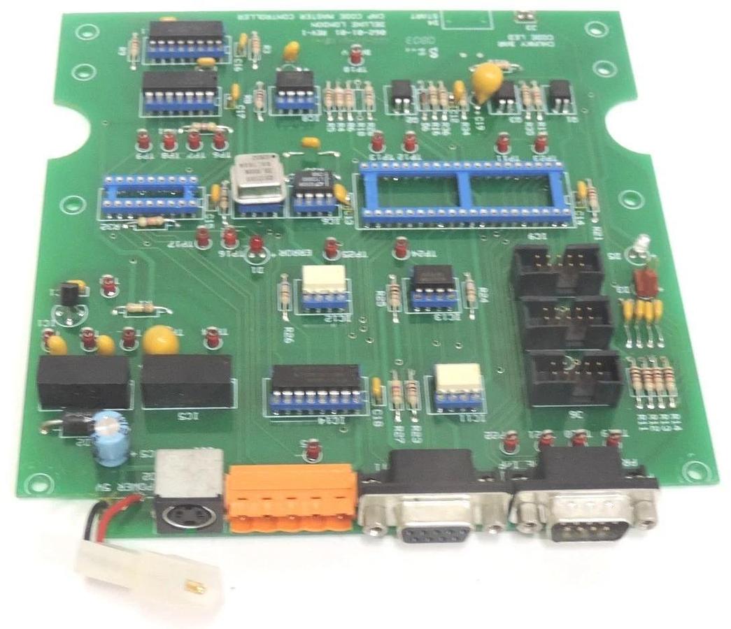 Used DELUXE LONDON 062-01-01 CAP CODE MASTER CONTROLLER BOARD 0620101, REV-1
