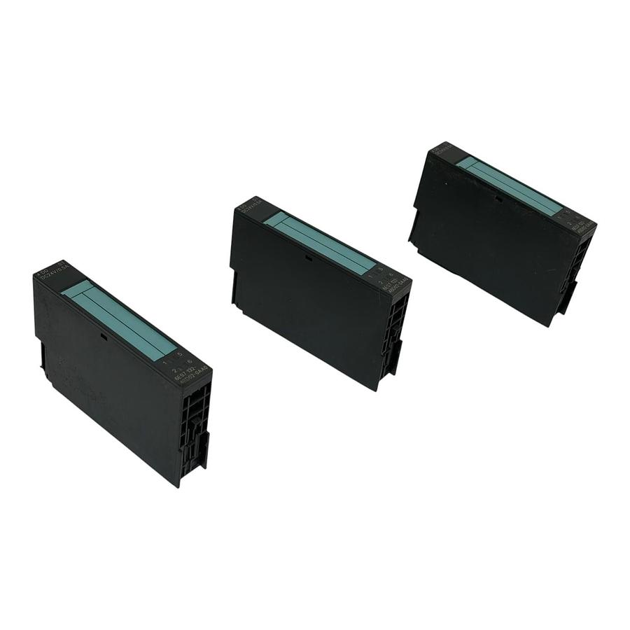 Used Siemens 6ES7132-4BD02-0AA0 SIMATIC S7 ET200S 4 DO 24VDC 0.5A Module Lot of 3