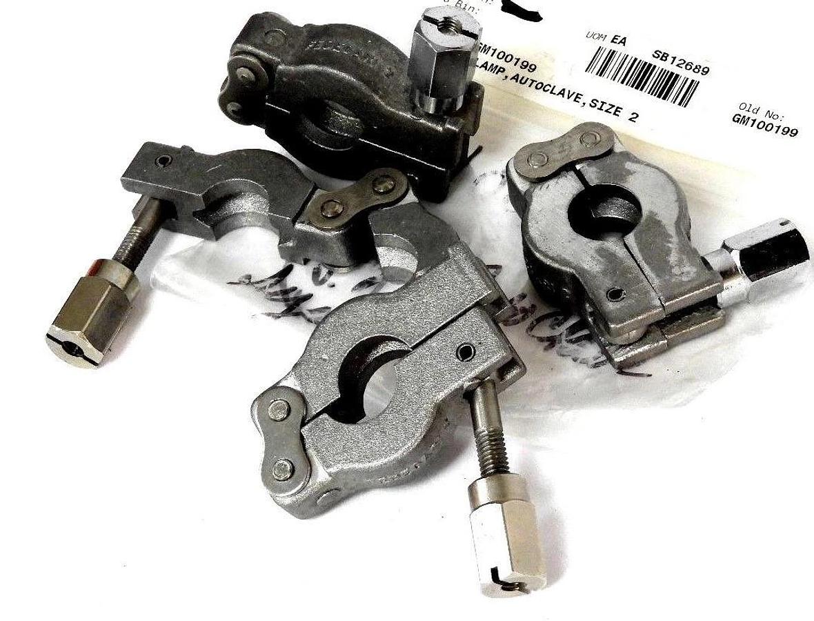 LOT OF 4 NEW FEDEGARI GM100199 SIZE 2 AUTOCLAVE CLAMPS