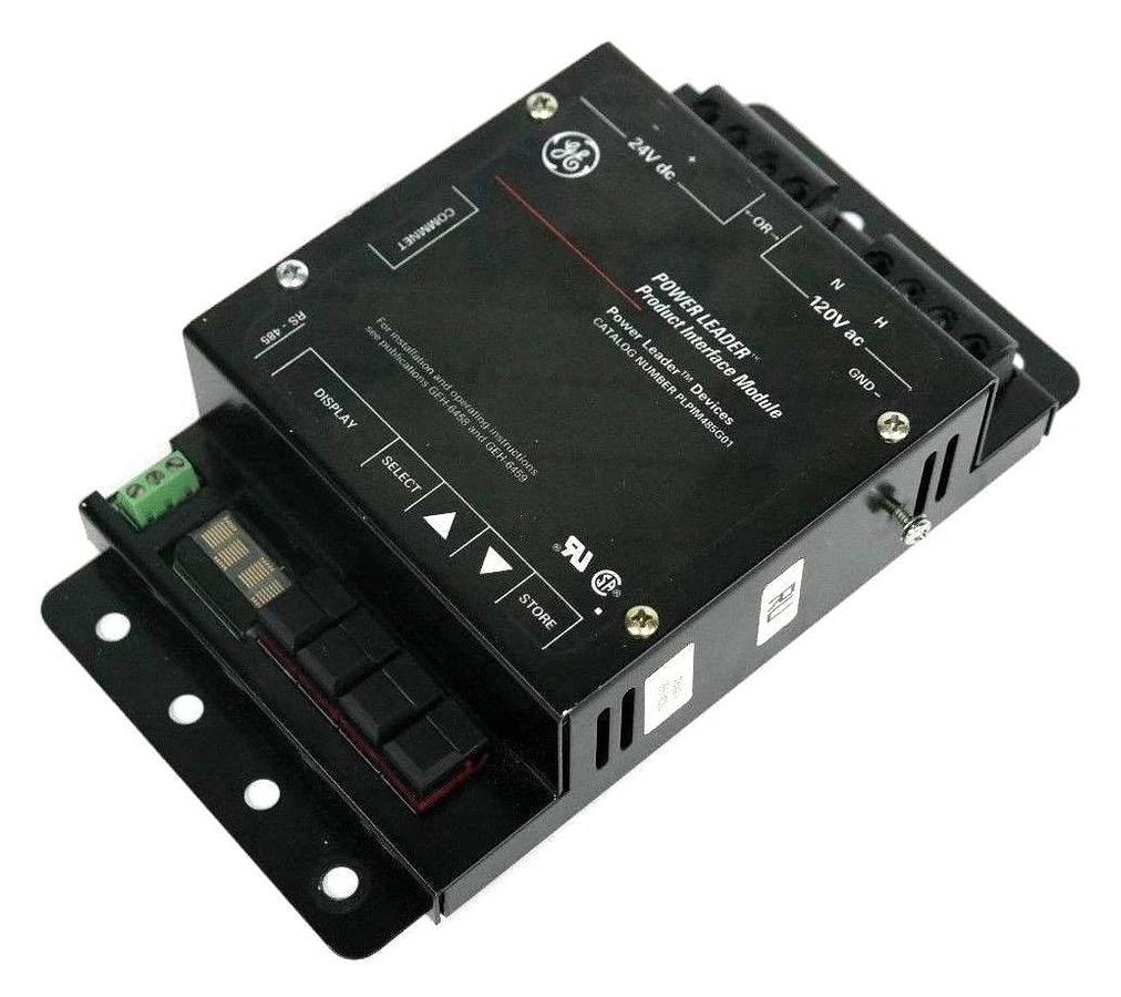 Used GENERAL ELECTRIC PLPIM485G01 POWER LEADER PLC PRODUCT INTERFACE MODULE
