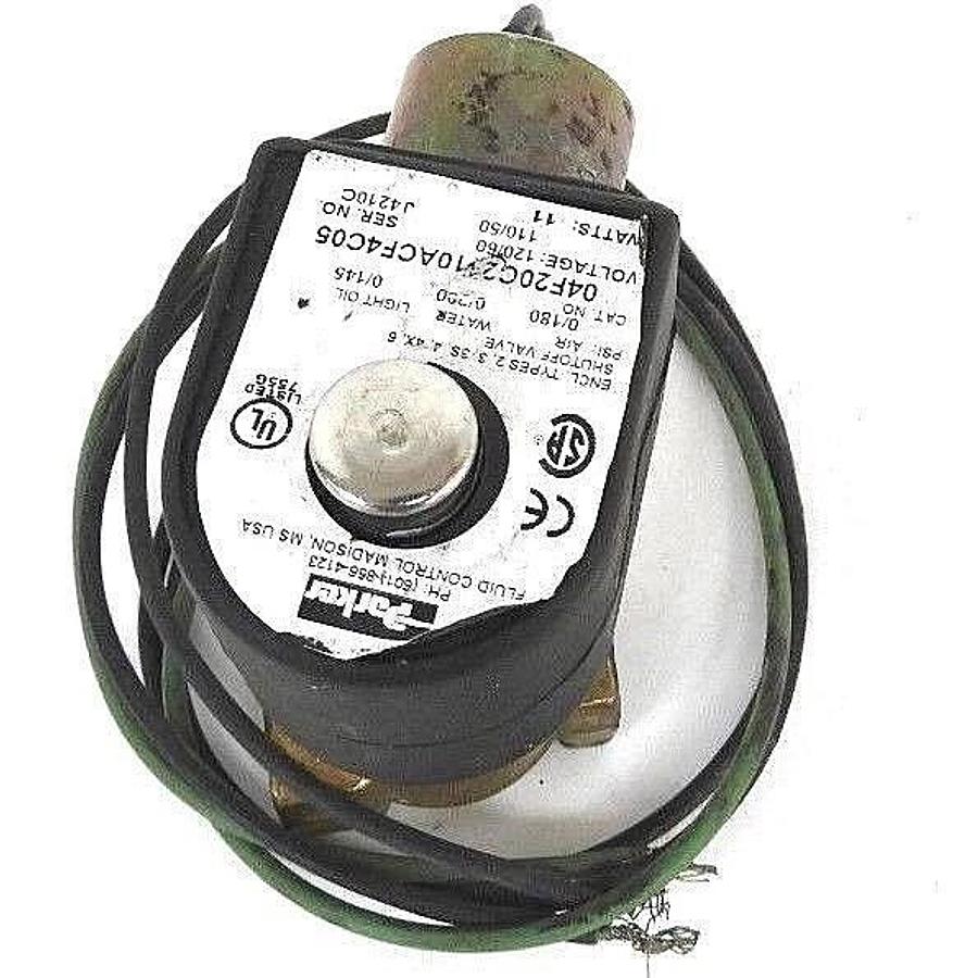 Used PARKER 04F20C2110ACF4C05 SOLENOID VALVE 120/60 - 110/50, 11 WATTS, SER. J4210C
