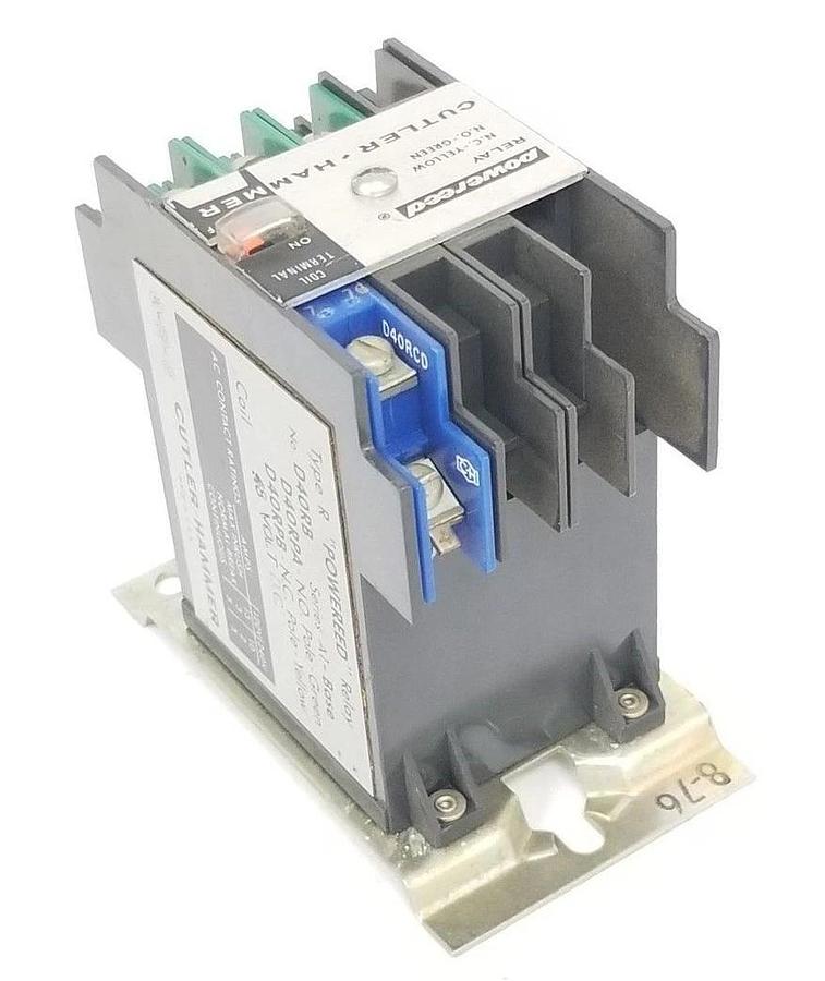 Used CUTLER-HAMMER TYPE R POWERED RELAY NO. D40RB, SER. A1