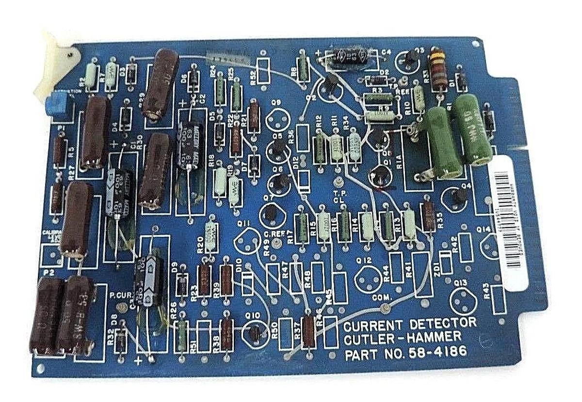 Refurbished CUTLER HAMMER 58-4186 CURRENT DETECTOR BOARD 584186 - REPAIRED