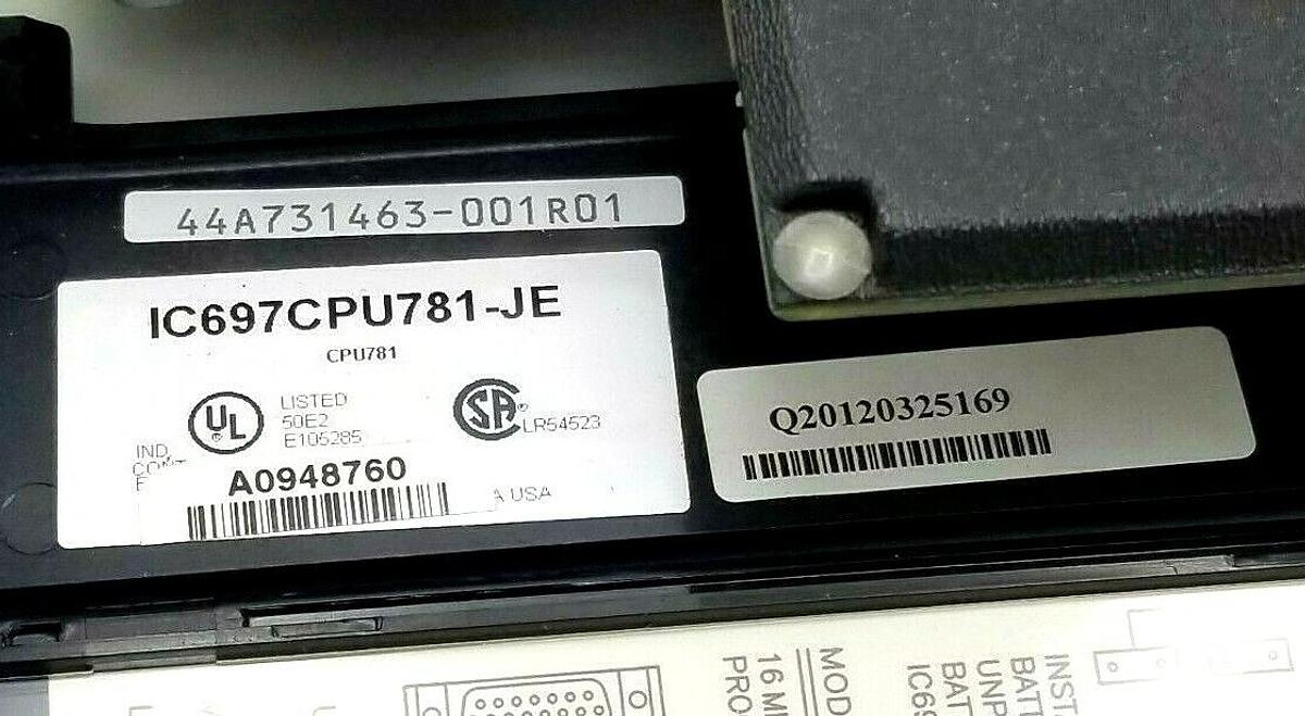 Used GE FANUC IC697CPU781-JE CPU781 CENTRAL PROCESSOR MODULE IC697CPU781JE