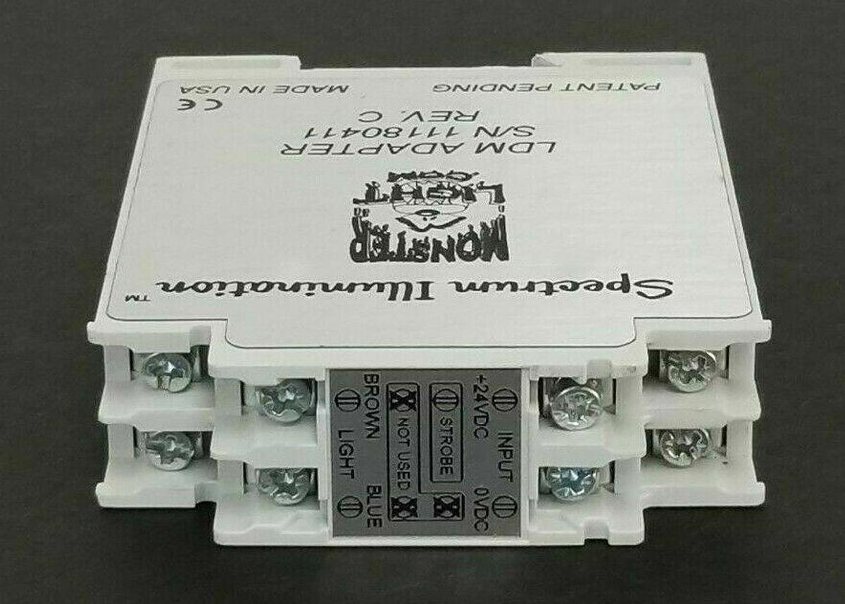 Used SPECTRUM ILLUMINATION LDM ADAPTER REV. C, 24VDC, 1A