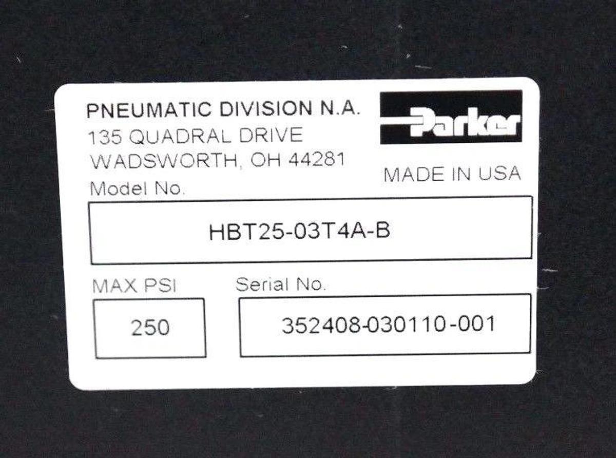 NEW PARKER HBT25-03T4A-B H-BODY SLIDE CYLINDER HBT2503T4AB 250PSI