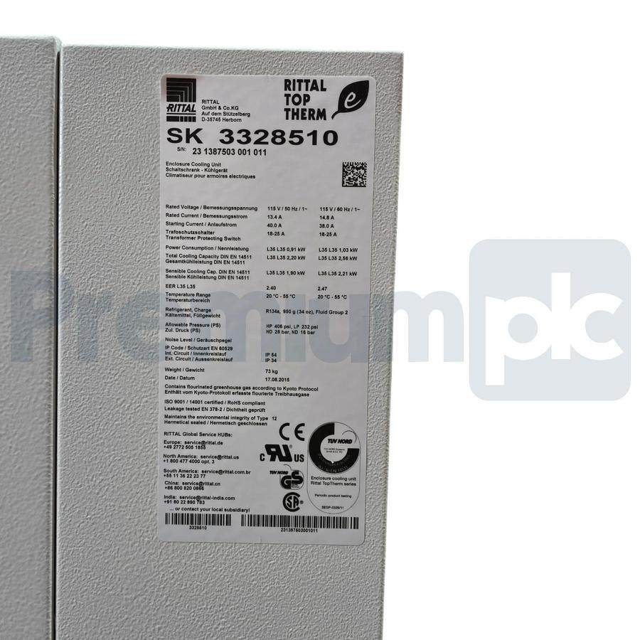 Rittal SK 3328.510 TopTherm Blue e Wall-Mounted Cooling Unit 115V 3328510 NSMP