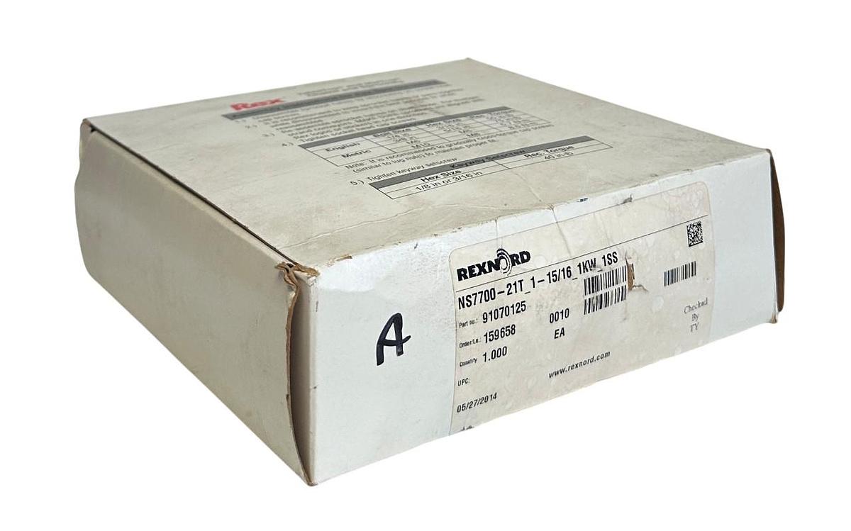 REXNORD NS7700-21T_1-15/16_1KW_1SS / 91070125 SPROCKET 1-15/16'' BORE NSMP