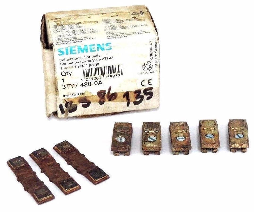 NIB SIEMENS 3TY7 480-0A CONTACTS 3TY74800A MISSING PARTS