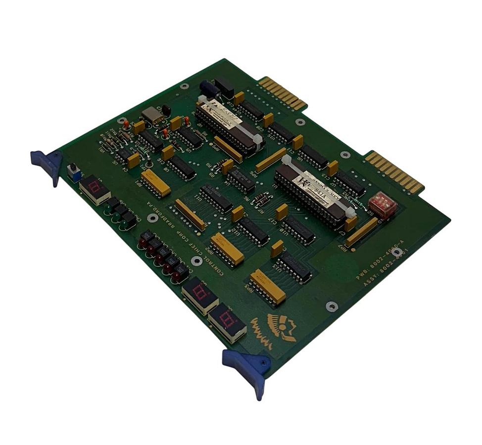 Used CONTROL CHIEF CORP 8002-4001 / 8002-4000-A MICROPROCESSOR CONTROL BOARD USNP