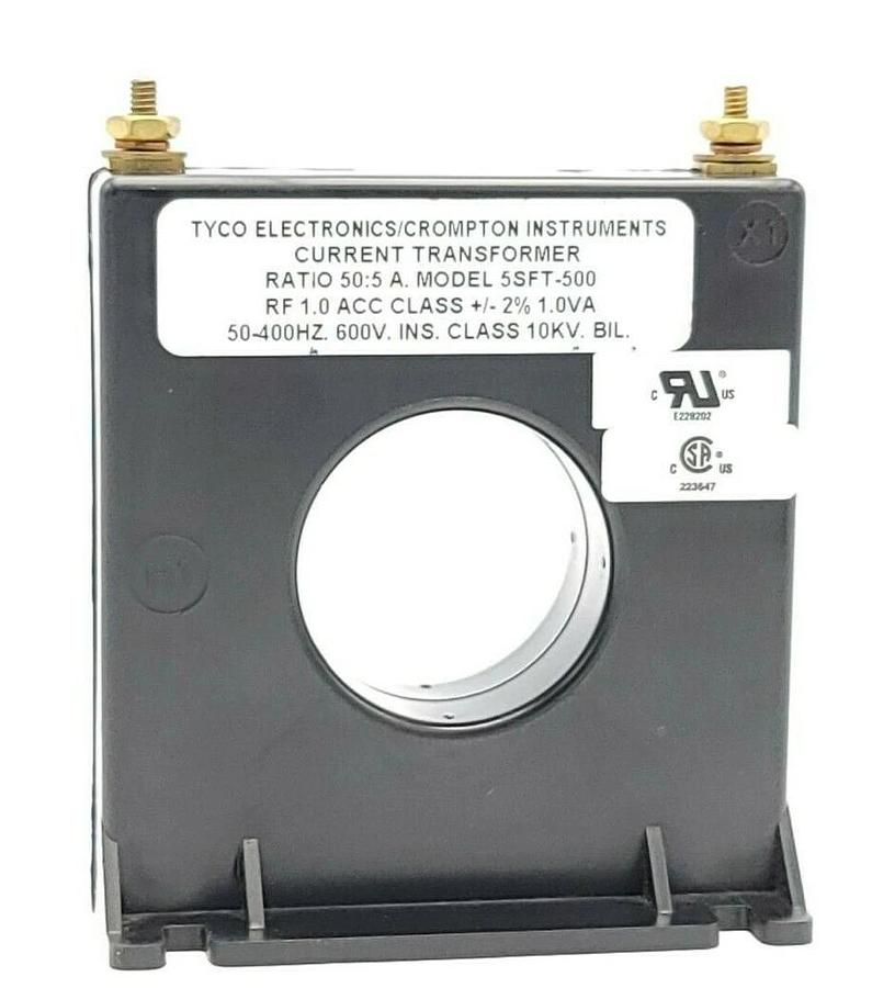 NEW TYCO ELECRONICS 5SFT-500 CURRENT TRANSFORMER RATIO: 50:5 A. 5SFT500