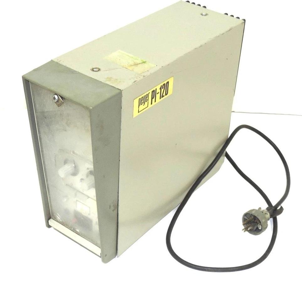 Used PEYER SG PI-120 CONTROL UNIT 100-240V, 50-60HZ, 80VA PI-I2 PI-12 PI120 WITH PLUG