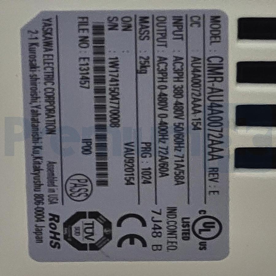 Magnetek 4060-VG+S4 | CIMR-AU4A0072AAA Impulse VG+ Series 4 Drive 460V 40HP NEW