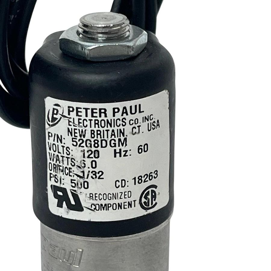Peter Paul 52G8DGM Solenoid Valve 1/8 NPT 24VDC 10W , NSNP