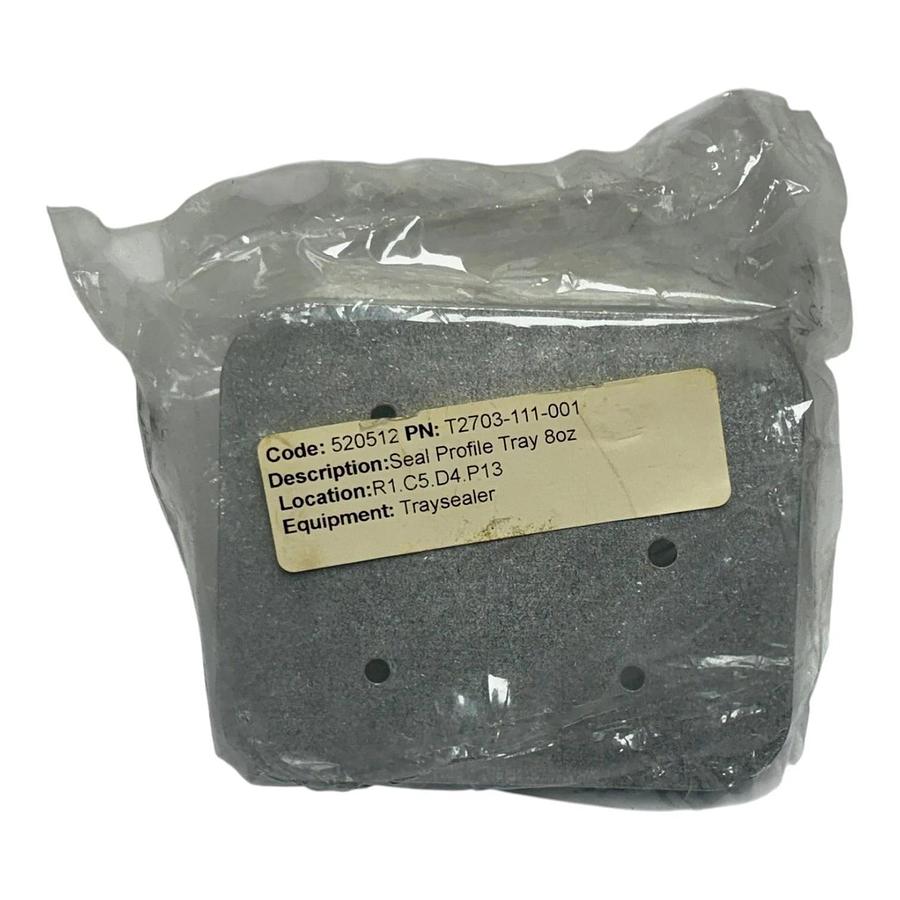 Traysealer Seal Profile Tray 8oz Plate T2703-111-001 Code 520512 New