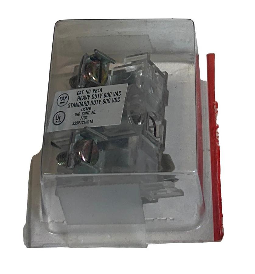 Used 7 WESTINGHOUSE PB1A STANDARD CONTACT BLOCKS 600V AC/DC 30.5mm 1NO NSMP
