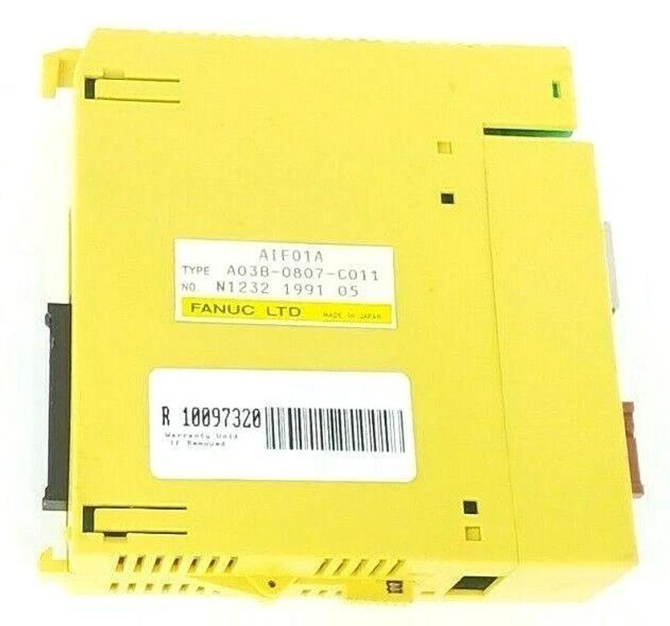 Used FANUC A03B-0807-C011 I/O INTERFACE MODULE AIF01A (MISSING PLASTIC COVER)