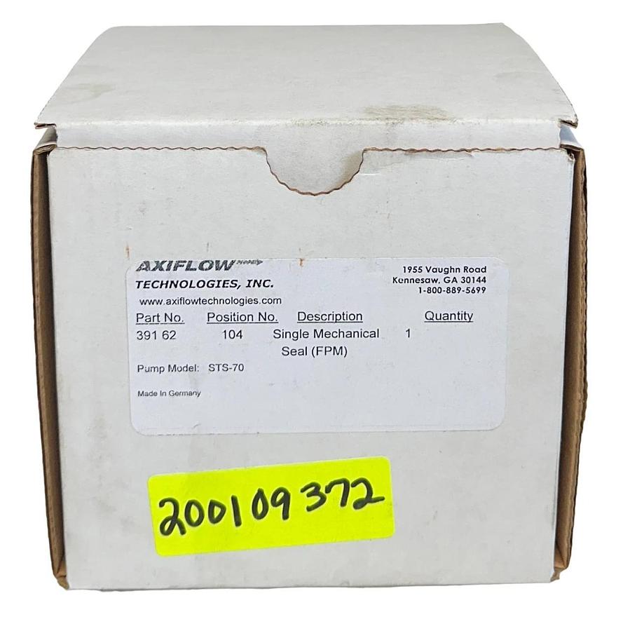 AXIFLOW TECHNOLOGIES 391-62 SINGLE MECHANICAL SEAL 104 FOR PUMP STS0-70 NSMP