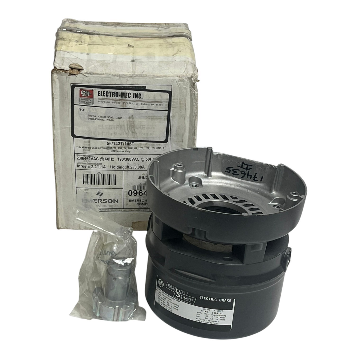 Used Emerson Stearns Shur Stop Electric Brake Kit 0964227 105633106003 10 lb-ft - New