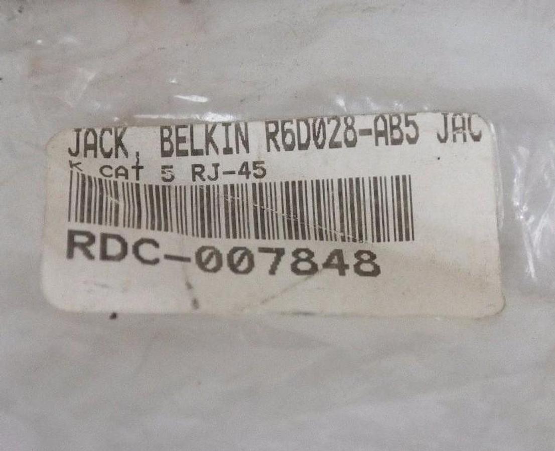 NEW BELKIN RJ45 IDC STYLE RECEPTACLE JACK R6D028-AB5 RDC-007848