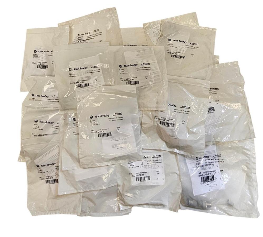 Used LOT OF 25 NEW ALLEN BRADLEY 1585D-M4DC-H IDC FIELD ATTACHABLE CONNECTORS SER. A