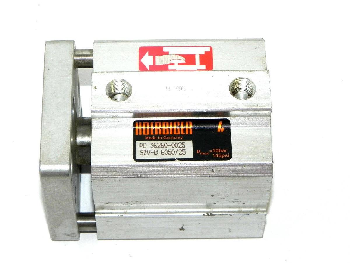 Used HOERBIGER PD 36260-0025 CYLINDER SZV-U PMAX=10BAR 145PSI, 6050/25