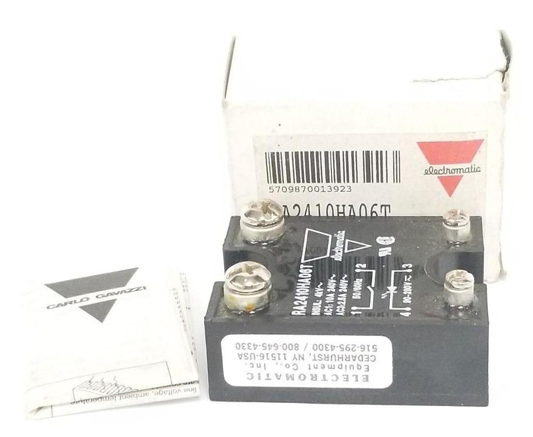 NIB ELECTROMATIC RA2410HA06T SOLID STATE RELAY ZERO SW 240V, 10A, TRIAC