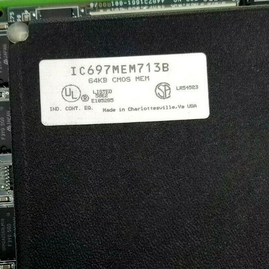 Used GE FANUC IC697CPU771S CPU MODULE W/ IC697MEM713B 512KB CMOS MEMORY IC697CPU771S