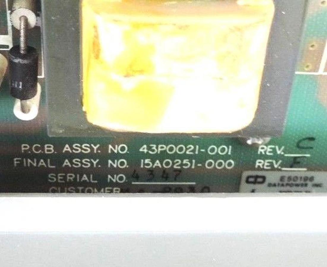 Used GOULD MODICON AS-P930-007 POWER SUPPLY MODULE FINAL ASSY. NO. 15A0251-000 REV. F