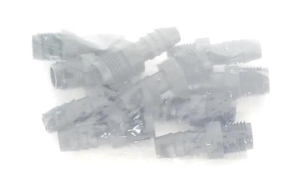 Used LOT OF 30 NEW THERMOBARB PE MALE ADAPTERS 3/8 ID X 1/4 NPT P/N: 5010278