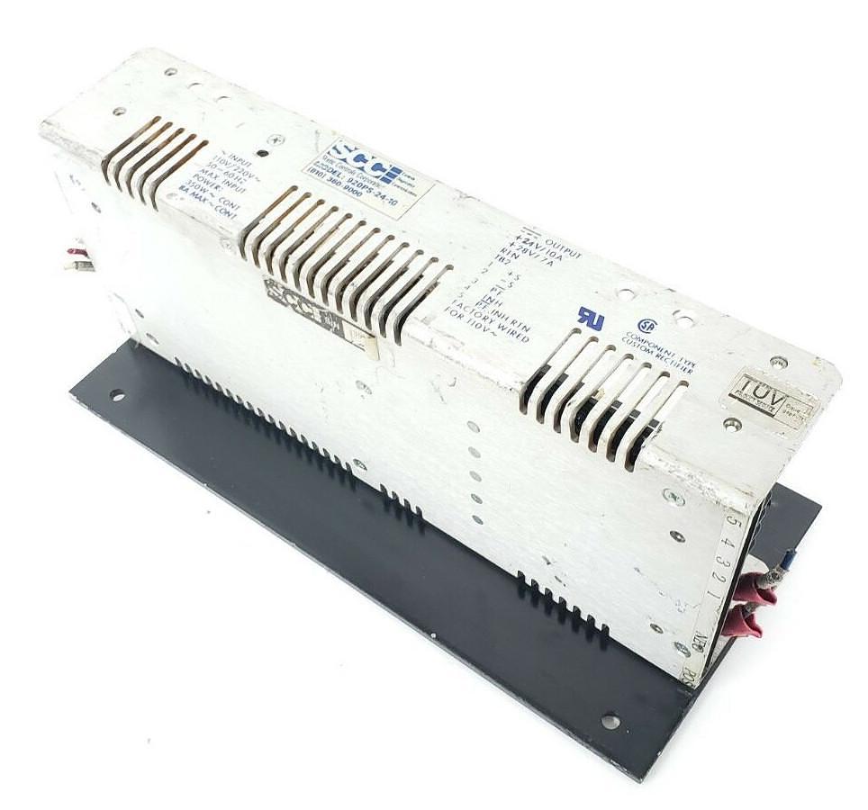 Used SCC STATIC CONTROLS CORPORATION 920PS-24-10 POWER SUPPLY, 24VDC, 10A, 20PS2410