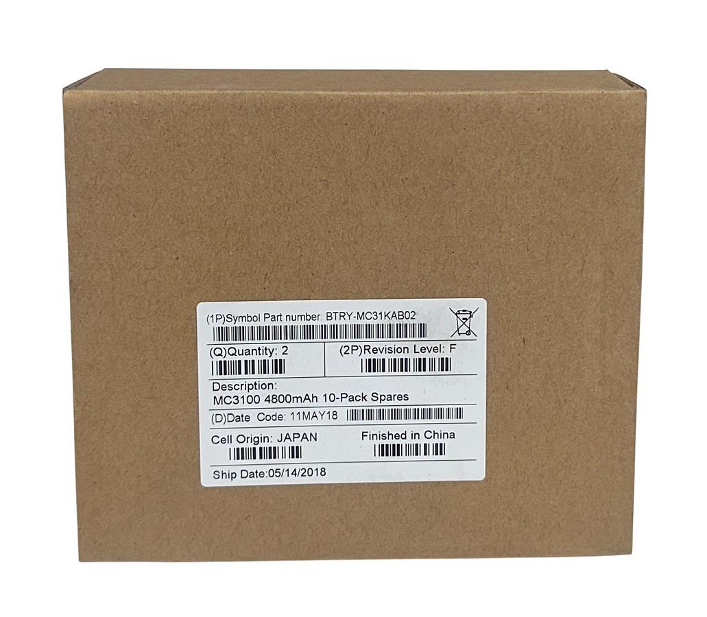 Used 2 SYMBOL BTRY-MC31KAB02 / BTRYMC31KAB02 MC3100 4800mAh BATTERIES NSMP