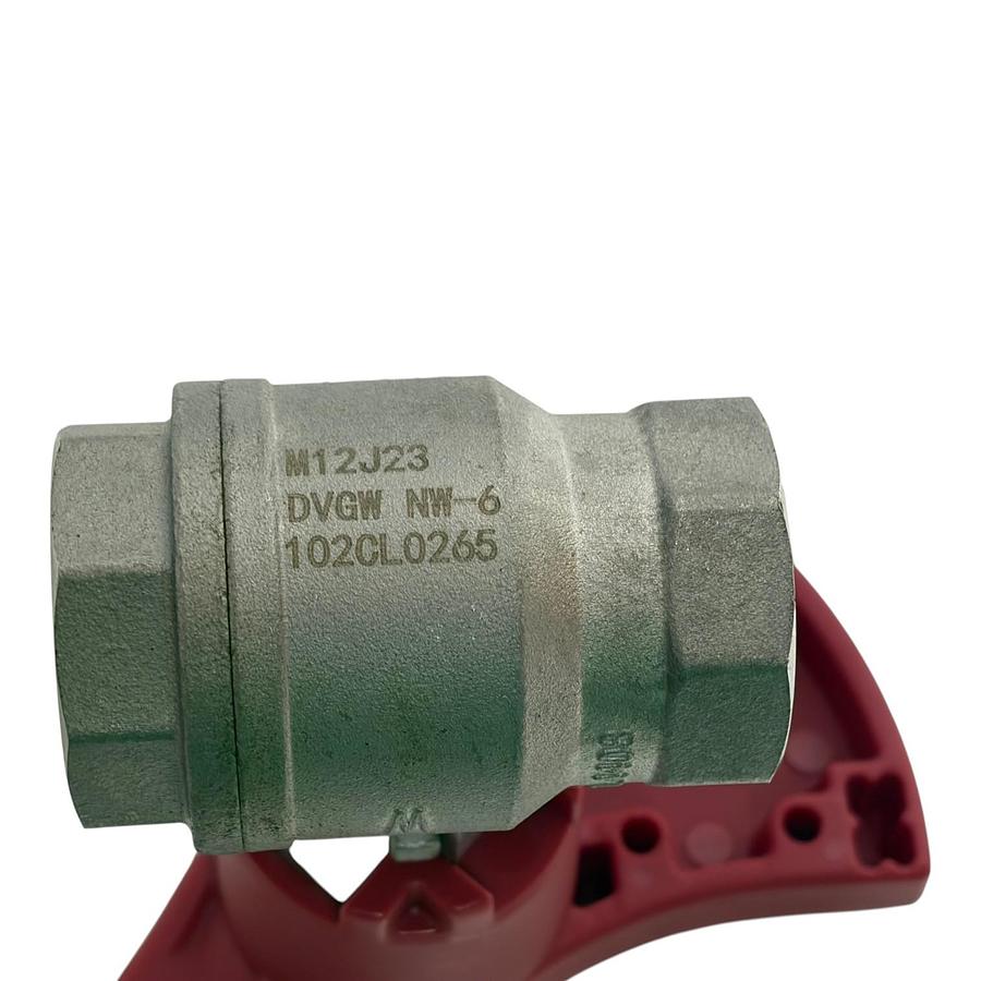 Used WESA 1" BSP SS Ball Valve Assembly Emergency Shower Safety Pull Lever