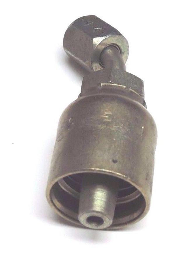 Used LOT OF 9 NEW PARKER 17743-4-6 SWIVEL ADAPTERS 45 DEG 1/4" X 1" I.D. 1774346