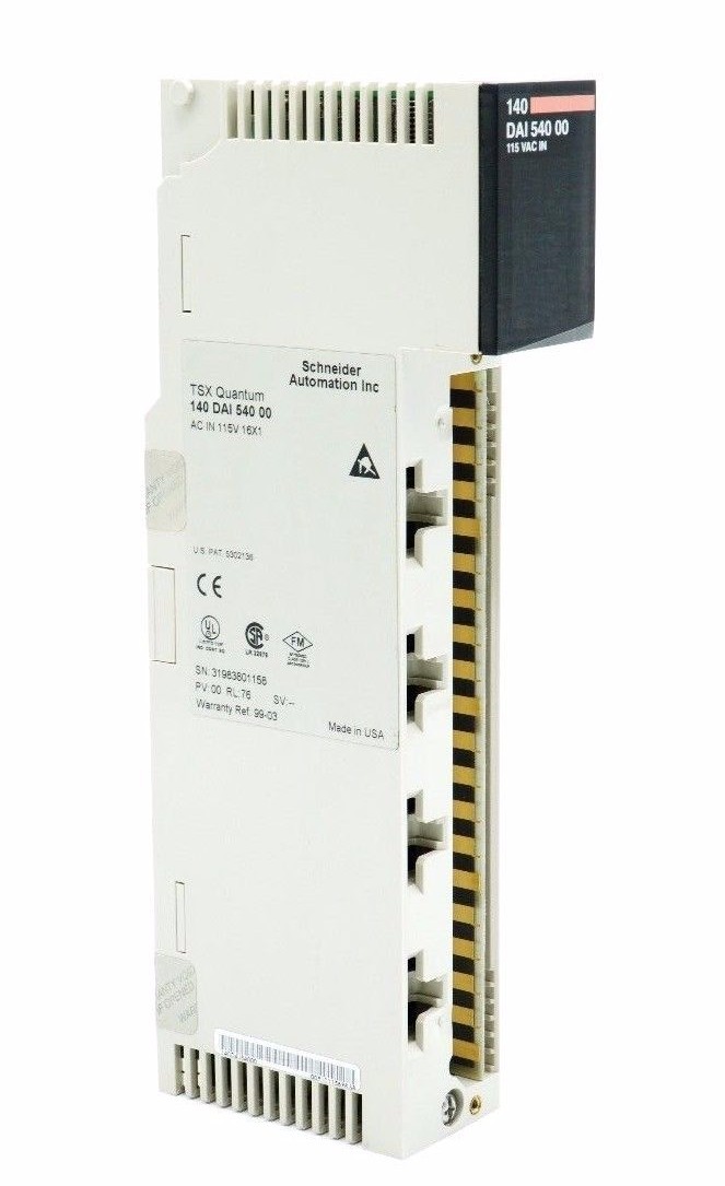 Used SCHNEIDER MODICON 140-DAI-540-00 TSX QUANTUM AC IN 115V 16X1 MODULE 140DAI54000