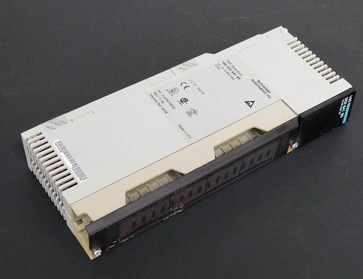 Used SCHNEIDER AUTOMATION 140 DDI 841 00 INPUT MODULE REV. 11.00 W/ 140XTS-002-00