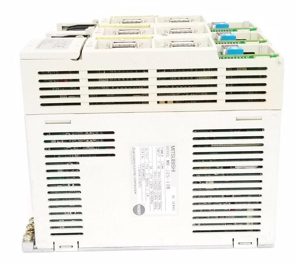 Used LOT OF 3 SIEMENS MR-J2S-10B AC SERVO AMPLIFIERS, 400W