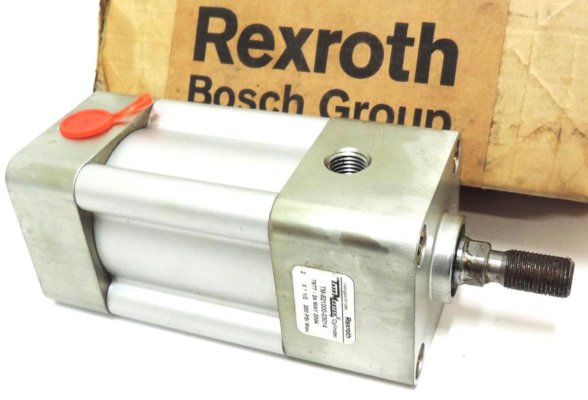 Used NEW REXROTH-BOSCH TM-821000-03014 CYLINDER SQUARE 2IN BORE 1-1/2IN STROKE 200PSI