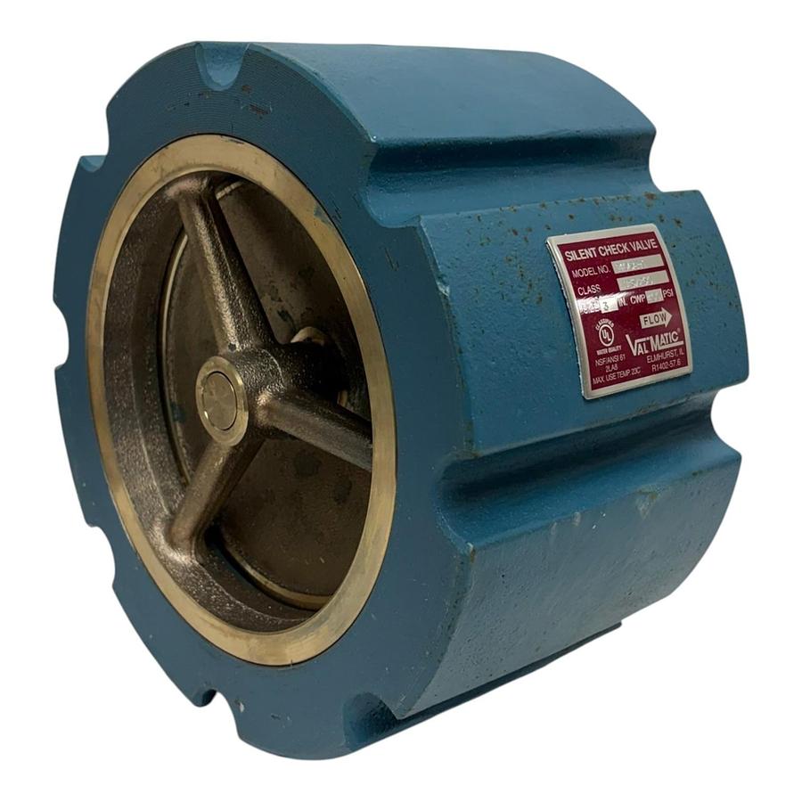 Used Val-Matic 1406AH.1 Wafer Style Silent Check Valve 6" CI/LF BRZ 125/250 - New