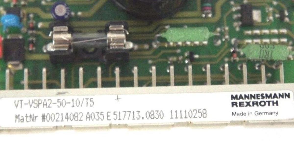 Used BOSCH REXROTH VT-VSPA2-50-10/T5 BOARD LK02912-001 3297 W/ LK02857-001, ZP1-S40
