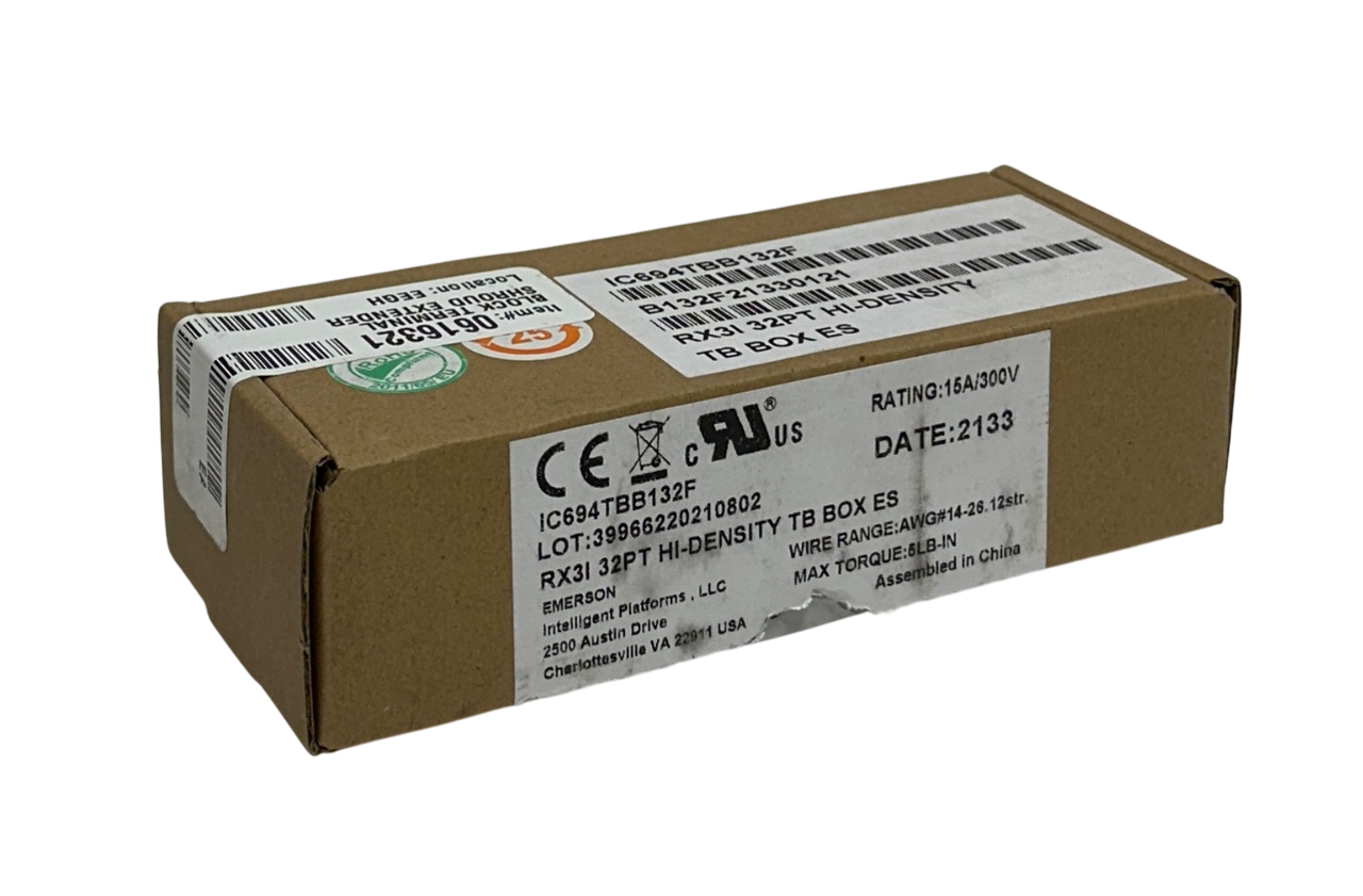 Used GE FANUC IC694TBB132F / IC694TBB132 HIGH DENSITY TERMINAL BLOCK 36-PT NSMP