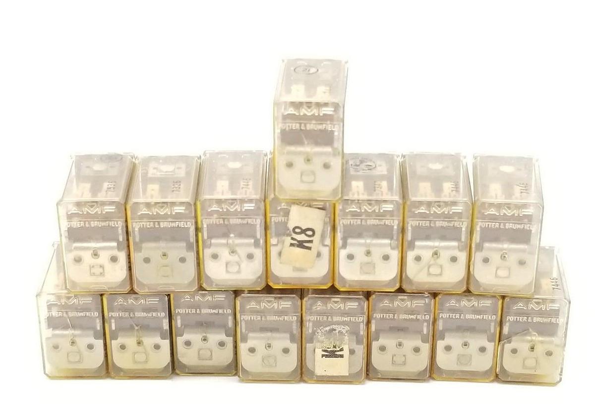 Used LOT OF 17 AMF R10-E2441-1 RELAYS 115VAC, A34257-08, R10E24411