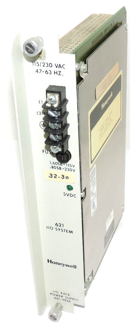 Used HONEYWELL 621-9934 I/O RACK POWER SUPPLY 6219934, INPUT: 115/230 VAC