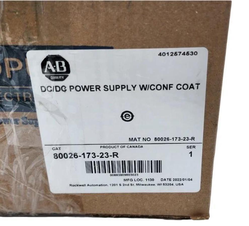 ALLEN BRADLEY 80026-173-23-R DC/DC POWER SUPPLY W/CONF COATING 80026-173-23 NSMP
