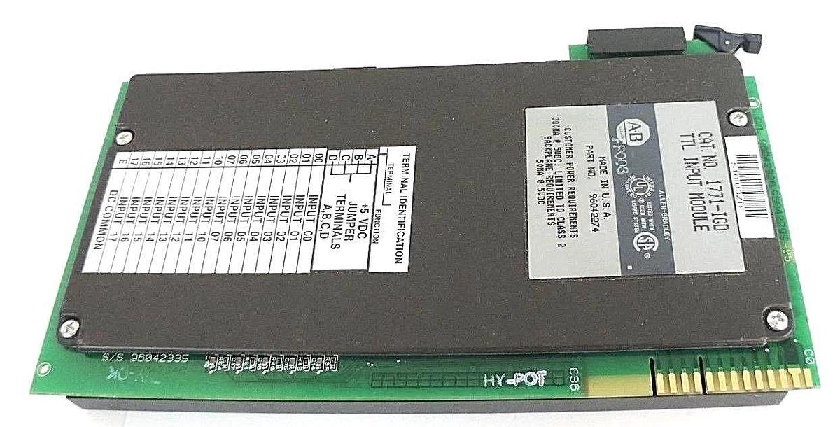 Used ALLEN BRADLEY 1771-IGD TTL INPUT MODULE, 96042274